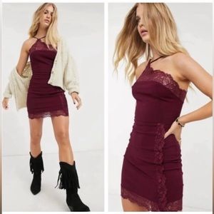 NWT Free People Preminitions Vetiver Bloom Mini Dress